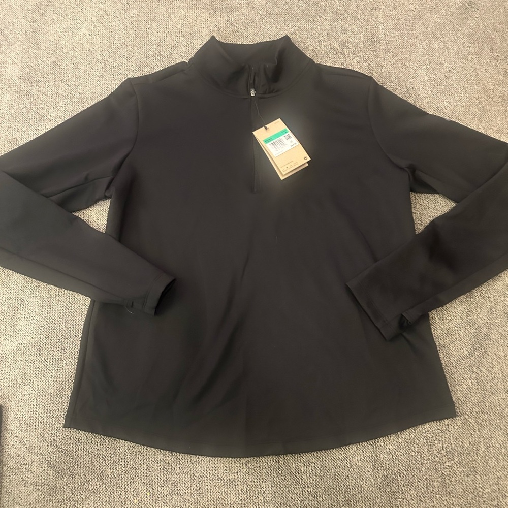 Nike black Dri-Fit 1/4 zip long sleeve pullover shirt